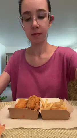 McDonald’s happy meal. #eating #fyp #mukbang 