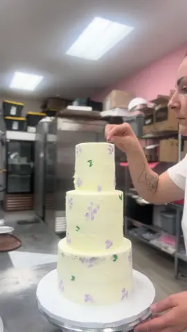 Come with me to decorate a 3 tier wedding cake that I forgot final photos of 😭😭 #csmadbattercakery #local #womenownedbusiness #sparksnv #renonv #nevada #pinkbakery #holyairball😭😭 #fyp #explorer #renospinkestbakery 
