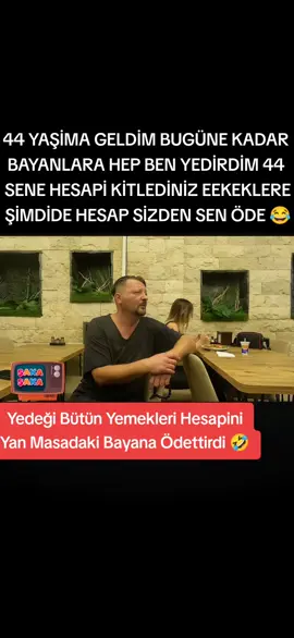 Mustafa Karadenizden Kebapları Tavuk Dönerin hesapini yan masadan bayana ödetme şakası 