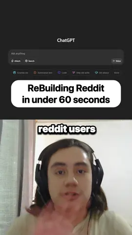 Rebuilding Reddit in under 60 seconds with just #ai | #CS majors are so cooked 😭