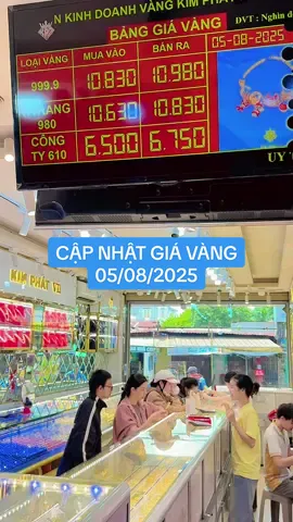 CẬP NHẬT GIÁ VÀNG NGÀY 05/08/2025 TẠI KIM PHÁT 7 #tiemvangkimphat7 #giavang #giavanghomnay 