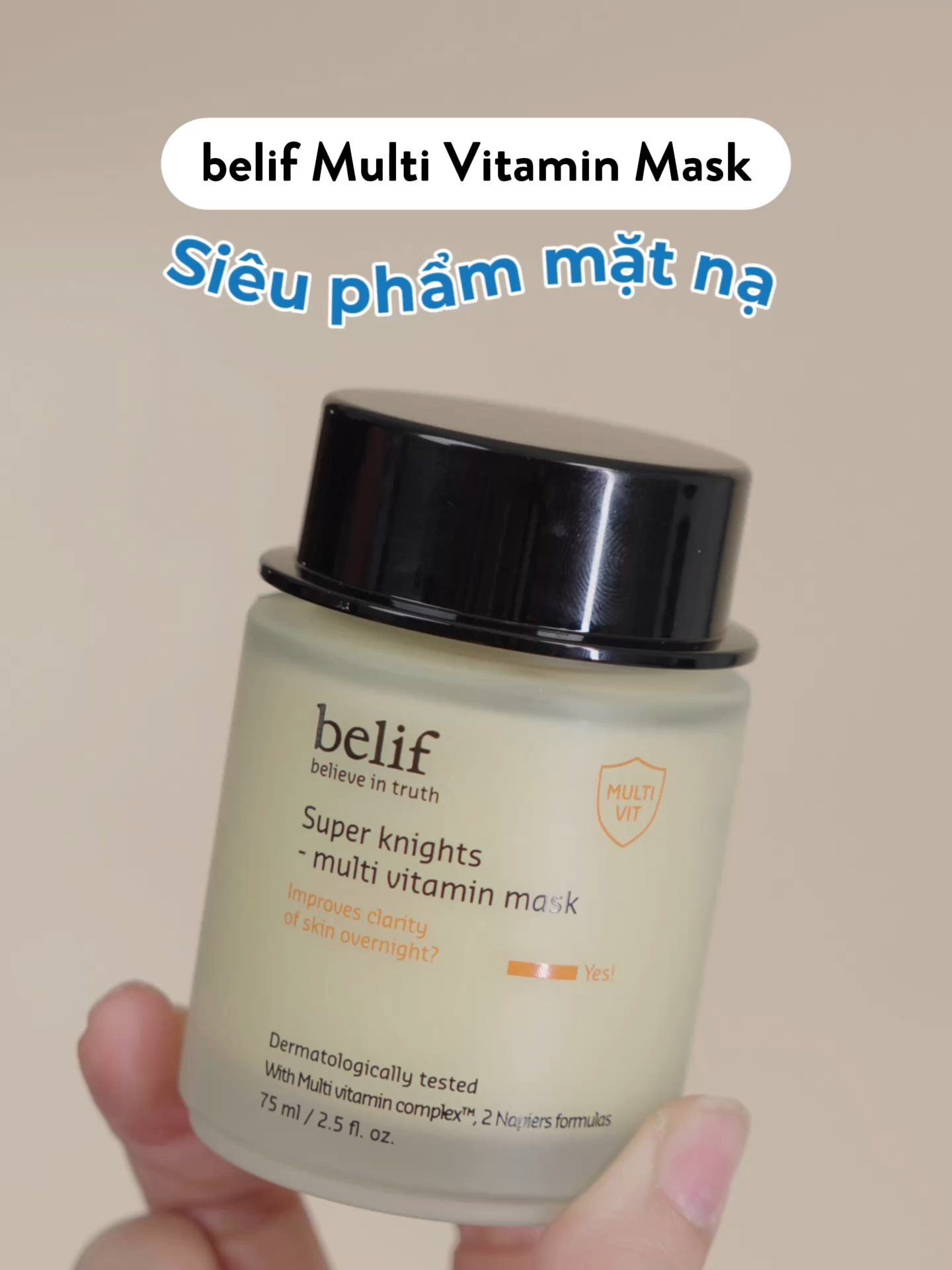 Căng bóng da kiểu Hàn cùng mặt nạ ngủ belif, khoá trọn các lớp skincare và bảo vệ làn da trong giấc ngủ 💧💛 #belif #belifvn #tiktokshopvn #reviewlamdep #multivitaminmask