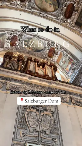 When in Salzburg… let Mozart play in your soul. One of the most magical experiences in the city: a live classical concert inside the breathtaking Salzburg Cathedral. Echoes of Mozart’s music, golden interiors, and the kind of silence that gives you chills. Not just a concert — a full-body time travel. 🎼 Mozart Concert in Salzburg Cathedral 📍 Salzburger Dom 🎫 Tickets start at around €30 🎻 A must if you're even slightly into classical music or goosebumps. #SalzburgMoments #MozartInSalzburg #HiddenGemsEurope #SalzburgCathedral     #creatorsearchinsights 