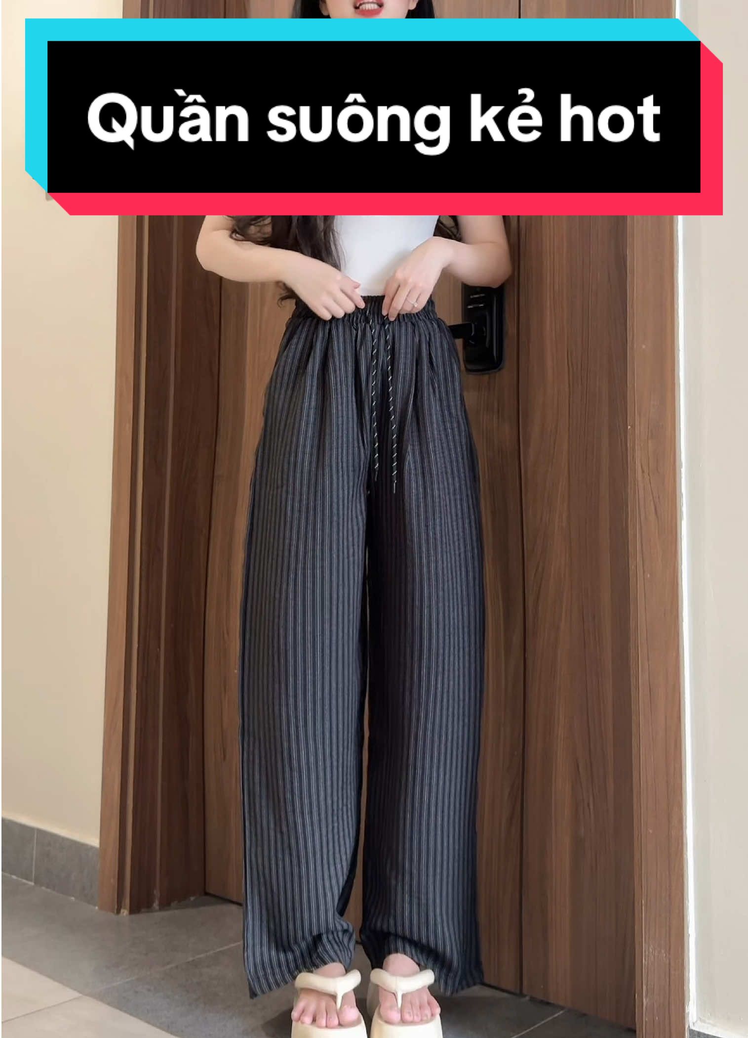 Quần suông kẻ hot #phanhriviuuu #xuhuong #outfitideas #reviewquanao #quanxinh 
