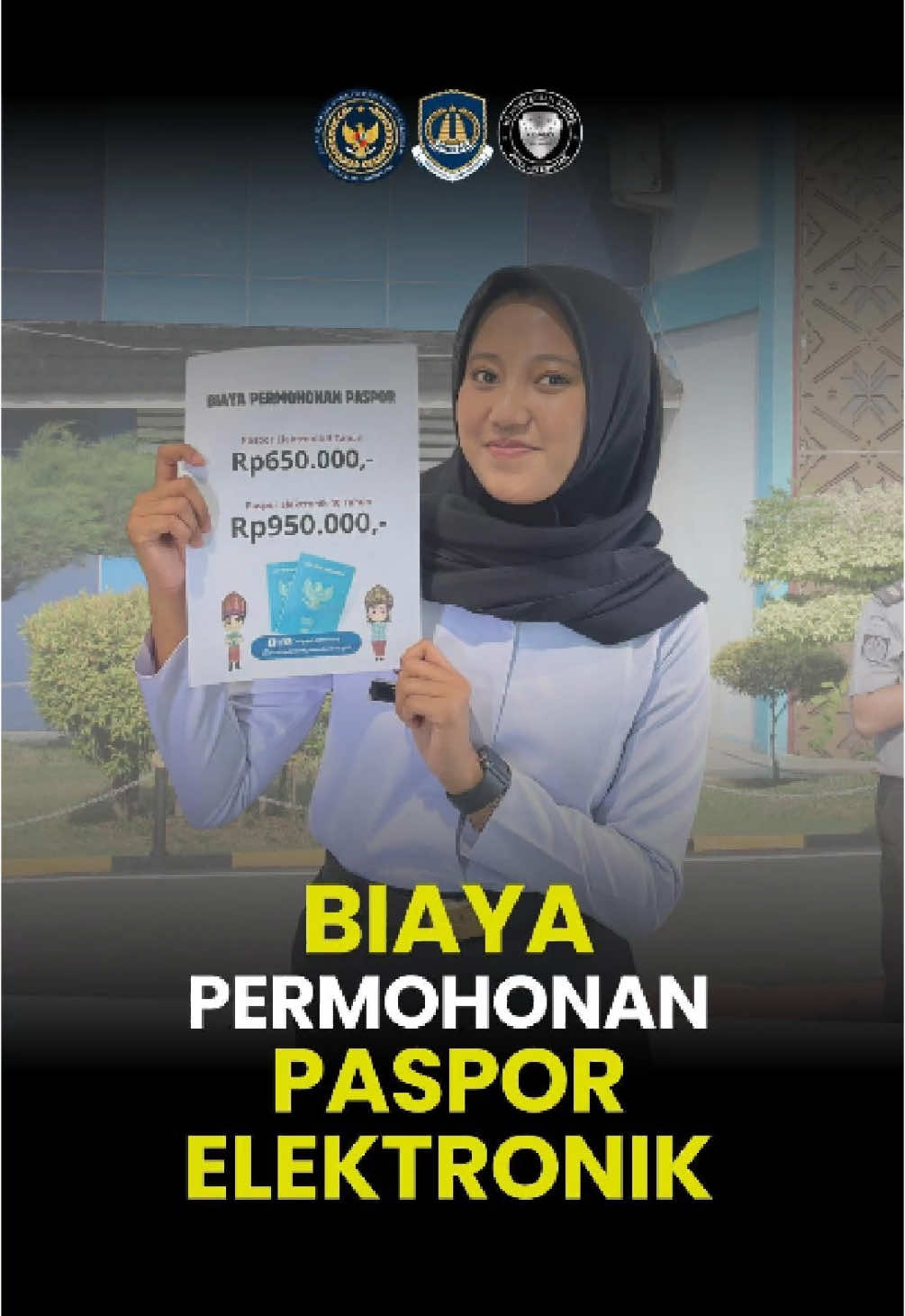 Hai Mangcek Bicek! ✈️ Mau ke luar negeri? Jangan lupa siapin paspor dulu ya! Ini dia biaya resminya: 💳 Paspor Elektronik 5 Tahun : Rp.650.000 💳 Paspor Elektronik 10 Tahun : Rp.950.000 Gampang kok, cukup daftar lewat aplikasi M-Paspor~ 📲 Hindari calo, biar perjalananmu aman dan nyaman! 😉” #fyp #paspor #biayapaspor #pasporelektronik 