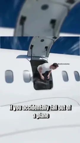 😱🪂 If you accidentally fall out of the plane, you should do this… . #Realtoronaharley #dubai #realestate #plane #flight #sky #fall #land #water #funny