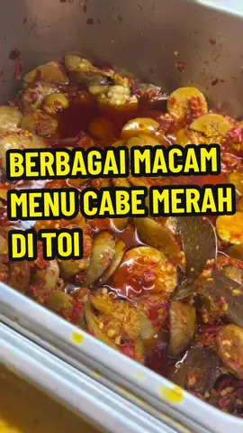 Yang suka makan cabe merah, saatnya mampir di TOI🔥❤️ #nasipadang #makananpedas #halalfood #fyp 