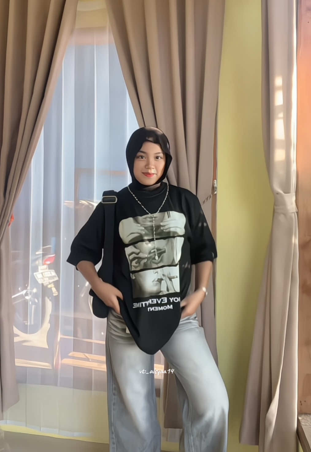 tshirt nya keche😎🤏🏻#kaos #kaosoversize #skenaoutfit #outfitideas #skena 