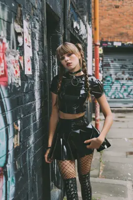 #leather #pvc #modelling #shiny #ladies #leathershirt #boots #stiefel #retifist #stivali #ai #temptation #fyp #leathershorts #leather #cuir #leder #leer #hot #skaterskirt #skater #pigtails #attitude 