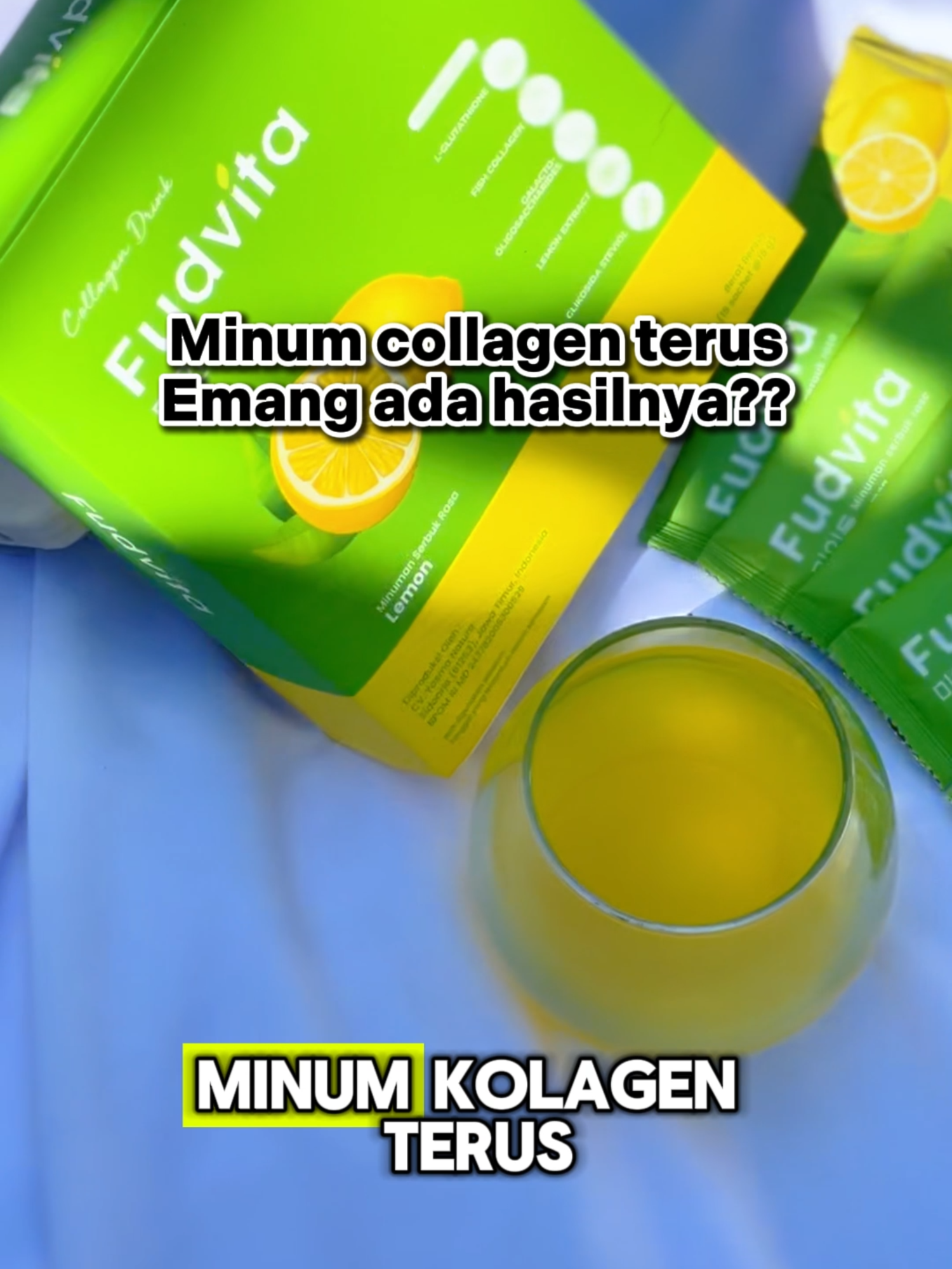 Yuk cegah penuaan dini,flek hitam dan kusam dengan konsumsi Fudvita collagen drink 🥰🥰!!