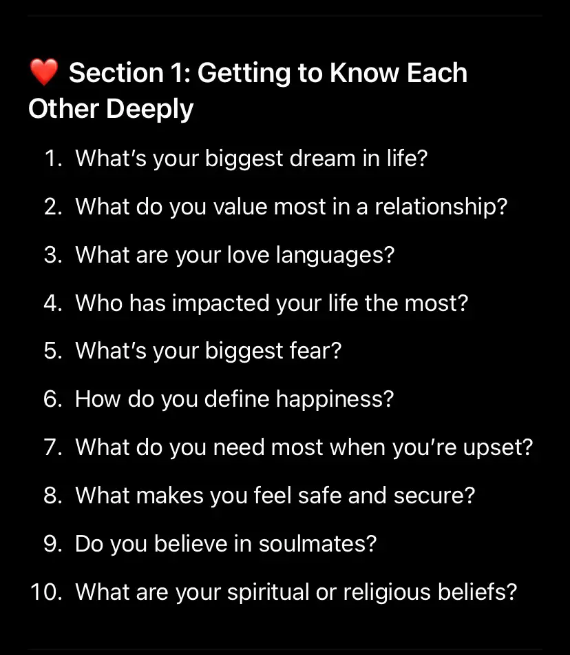 From deep conversations to lighthearted moments, these questions are designed to strengthen your bond, spark connection, and bring you closer than ever. #fyp #trend #viraltiktok #fypシ゚ #Love 