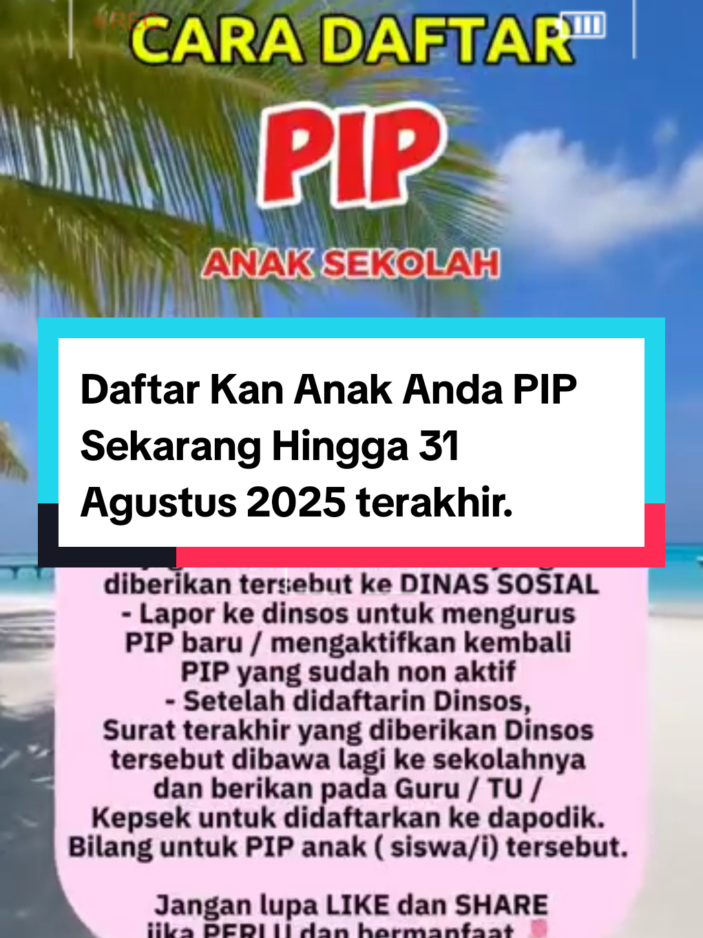 Daftar PIP Anak Anda Sekarang Hingga akhir 31 Agustus 2025 Termin 3 Untuk Pencairan Bulan Oktober. Cara Daftar pakai Android Ada di Video akun ini. ⬇️⬇️⬇️ Buat info update selanjut nya bisa Follow,like & Share biar nanti info terbaru Bansos ada di Beranda para warga semua. #bantuanpemerintah​ #pkhtahap2​  #pkhtahap2cairhariini​ #bantuan2025​ #bantuanagustus2025​ #daftarbansoscairagustus2025​ #pkhtahap2​  #mudikgratis​ #infomudik2025​ #bantuanramadhan​ #beritaterkini​  #bantuanpemerintah2025​  #news​  #pkhtahap2​  #beritaterbaru​  #bantuanawaltahun​ #bantuan2025​ #3bantuancair1agustus2025​ #daftarbansoscair1januari2025​ #bantuanpemerintah2025​ #bantuannovember​ #daftarbansoscairdesember2025​ #bantuantambahanakhirtahun​ #bantuandesember​ #bantuancairpagiini​ #saldokks​ #resmibantuan400cair​ #bantuanagustus2025​ #bansos2025​ #bantuancairbesok​ #bantuansosial2025​ #pencairanbantuaanhariini​ #bantuanjelangharikemerdekaan2025​ #thr​ #bantuankis​  #kis2025​ #bantuan2025​ #daftarbansosregulercair2025​ #bantuantunai2025​ #besokbantuancair​ #bltelninocair​ #bltelnino2025​ #kapancairbansos2025​ #blt​  #bantuantunaihariini​ #bansosakhirtahun​ #pkhtahap2​ #bpnttahap3​ #bpnt2025​ #bansosseptember2024​ #bansos2024​ #pkhtahap2​ #sp2dpkhtahap2termin1​ #infopkhhariini​  #infobpnthariini​  #bpntmaretkapancair2025​ #infobantuanpkhhariini​ #pkhtahap2kapancair​  #bantuanpkhtahap2​ #pkhcairdibankmandiri​  #pkhtahap2kapancair​ #bantuanpemerintahterbaru​  #bantuanpemerintah2025​ #pkhhariini​  #bansos2025​ #bantuanpkh​  #bantuanbpnt​  #prakerja​  #bltelnino​ #blttambahan​  #bansoselnino​ #kipanaksekolah​ #kip2025​ #pkhtahap22025​ #pkh2025​ #bpnt2025​ #bltmrp2024kapancair​  #bltmitigasi​ #bantuanmgb2025​ #makananbergizigratis​ #bansosfebruari2025​ #pkhtahap12025kapancair​ #bpnttahap12025kapancair​ 
