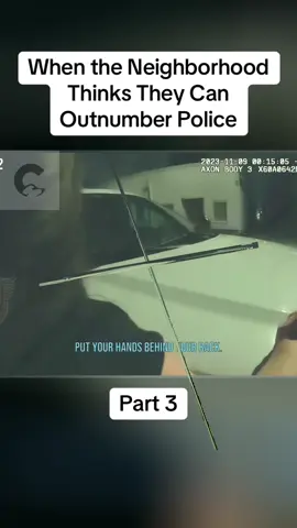 When the Neighborhood Thinks They Can Outnumber Police