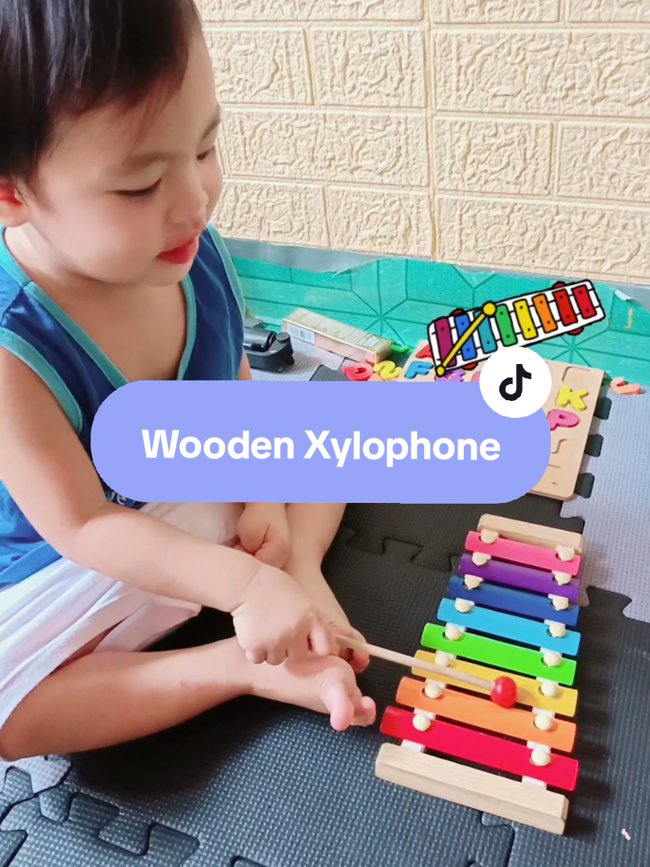 Wooden Xylophone educational toys for your baby 🌸 #parentingtips #babytiktok #woodenxylophone #educationaltoys 