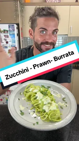 Zucchini Cream Pasta with Prawns & Stracciatella | A Burst of Italian Flavors Delicate zucchini cream, sweet prawns, creamy stracciatella, and fresh lemon zest — this pasta is elegance on a plate. Perfect for when you want a restaurant-quality dish at home! Ingredients (2 pax): 	•	220g pasta 	•	2 medium zucchini 	•	300g fresh prawns 	•	1 burrata (for stracciatella) 	•	½ lemon zest 	•	½ glass white wine 	•	2 garlic cloves 	•	Olive oil, fresh parsley, salt Instructions: Boil zucchini in salted water for 5 min. Blend with olive oil, salt, and a little cooking water until smooth. Cook pasta in the same water. Clean prawns, cut into pieces. In a pan, sauté garlic in olive oil, add prawns, cook 30 sec, deglaze with white wine. When alcohol evaporates, add zucchini cream, cook 2 min. Add al dente pasta, finish cooking in sauce. Plate and top with stracciatella, lemon zest, and parsley. Full recipe 👉 www.cookingwithtucci.com #cookingwithtucci #prawnpasta #zucchinipasta #italiandinnerideas #italianrecipes #easyitalianfood #gourmetpasta #italiancomfortfood
