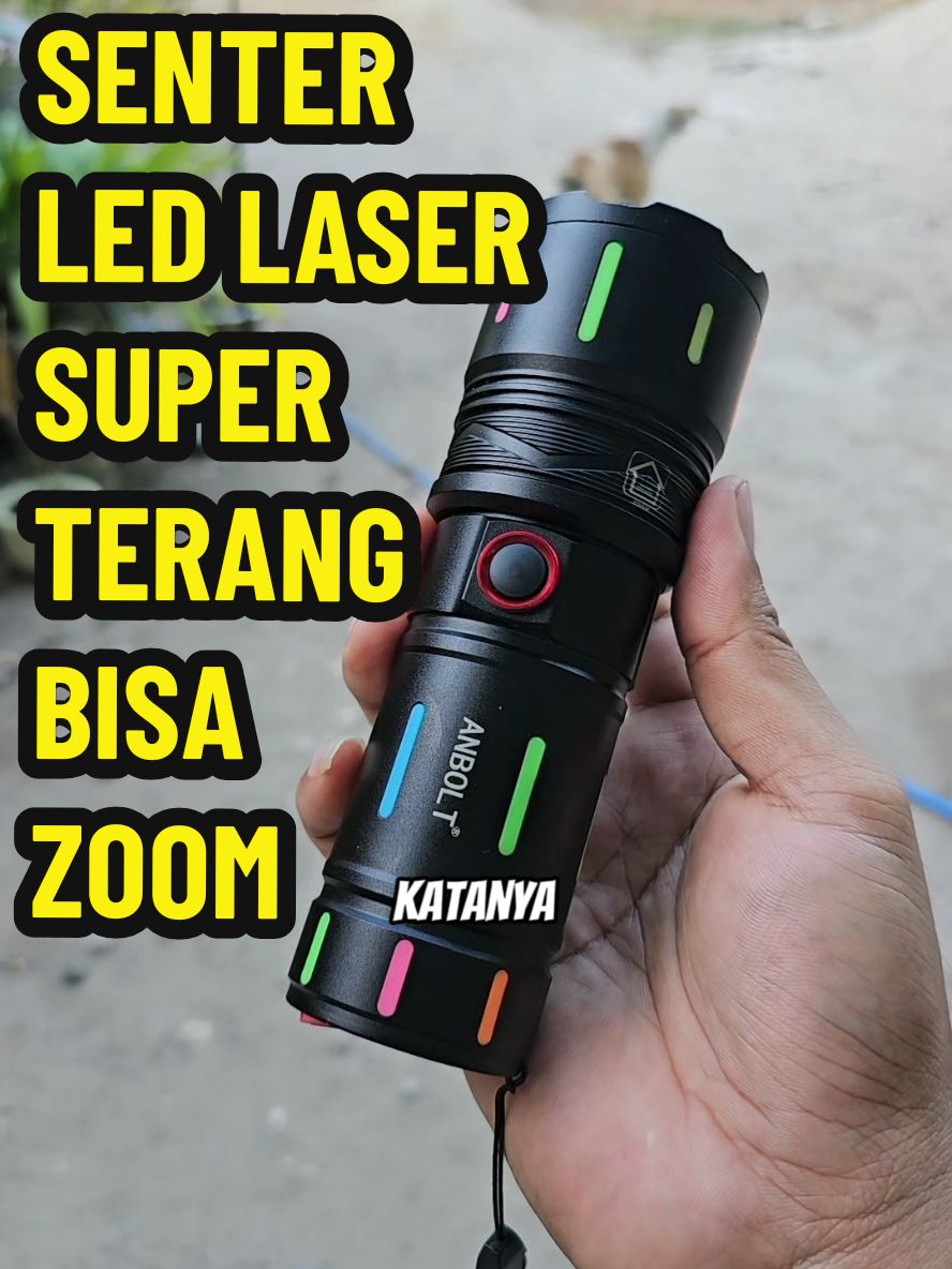 senter led laser super terang bisa zoom & bisa jadi powerbank #senterled #sentersuperterang #senterpowerbank 