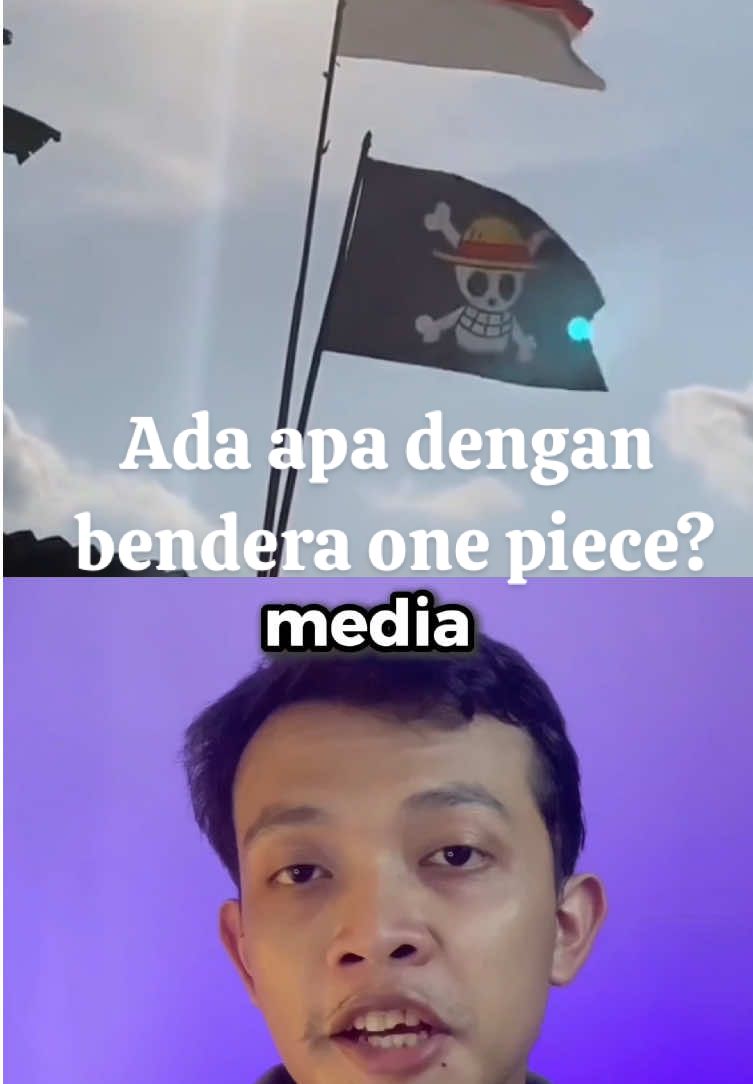 Viral bendera one piece Jolly Roger berkibar jelang HUT RI ke 80 ?  #onepiece #jollyroger #viral 