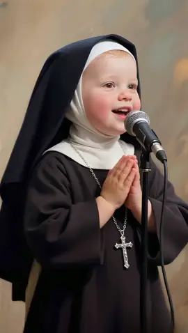 Baby singing #baby #cutebaby #jesus #babyvoice #godblessyou #jesuslovesyou #hallelujah #aiart #amen #fyp #healing #wolink 