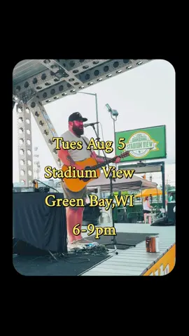 🎶 I’ll be playing my country/southern rock music tonight at Stadium View 6-9pm—come have a drink, grab your friends, and say hey! Let’s pack this place!! 🤠🍻 #loganspicermusic #stadiumview #countrymusic #livemusic #greenbay #classiccountry #livemusicnearme @Stadium View   