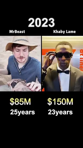 MrBeast vs Khaby Lame:Who’s Richer?(networth comparison)  #usa #celebrity #celebrities #famous #fyp #mrbeast #khabylame 