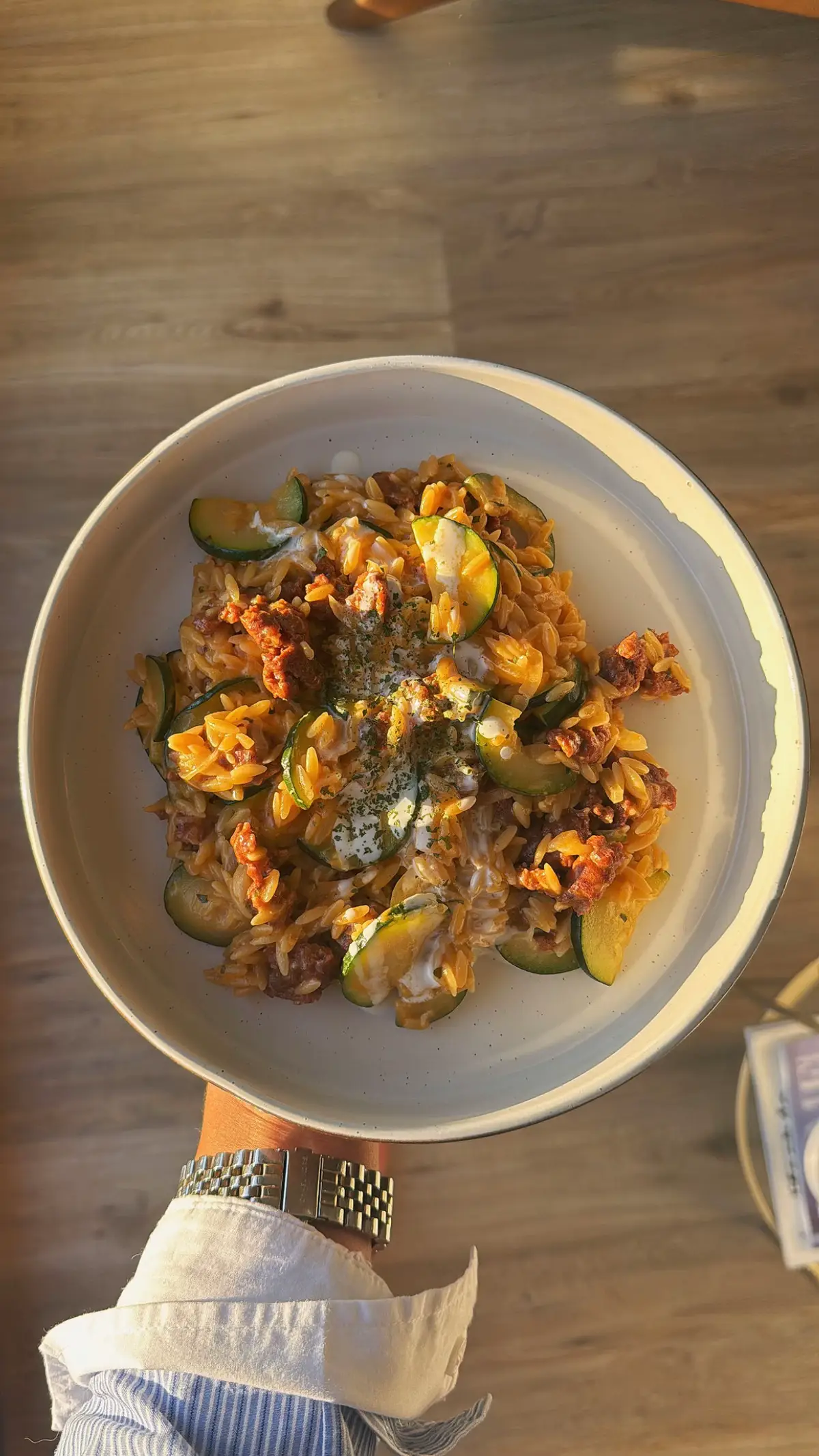 #orzo #pasta #merguez #courgette #pastatiktok #recette #Receta #FoodLover #FoodTok #frenchcooking #ideerecette #recetterapide #fyp 