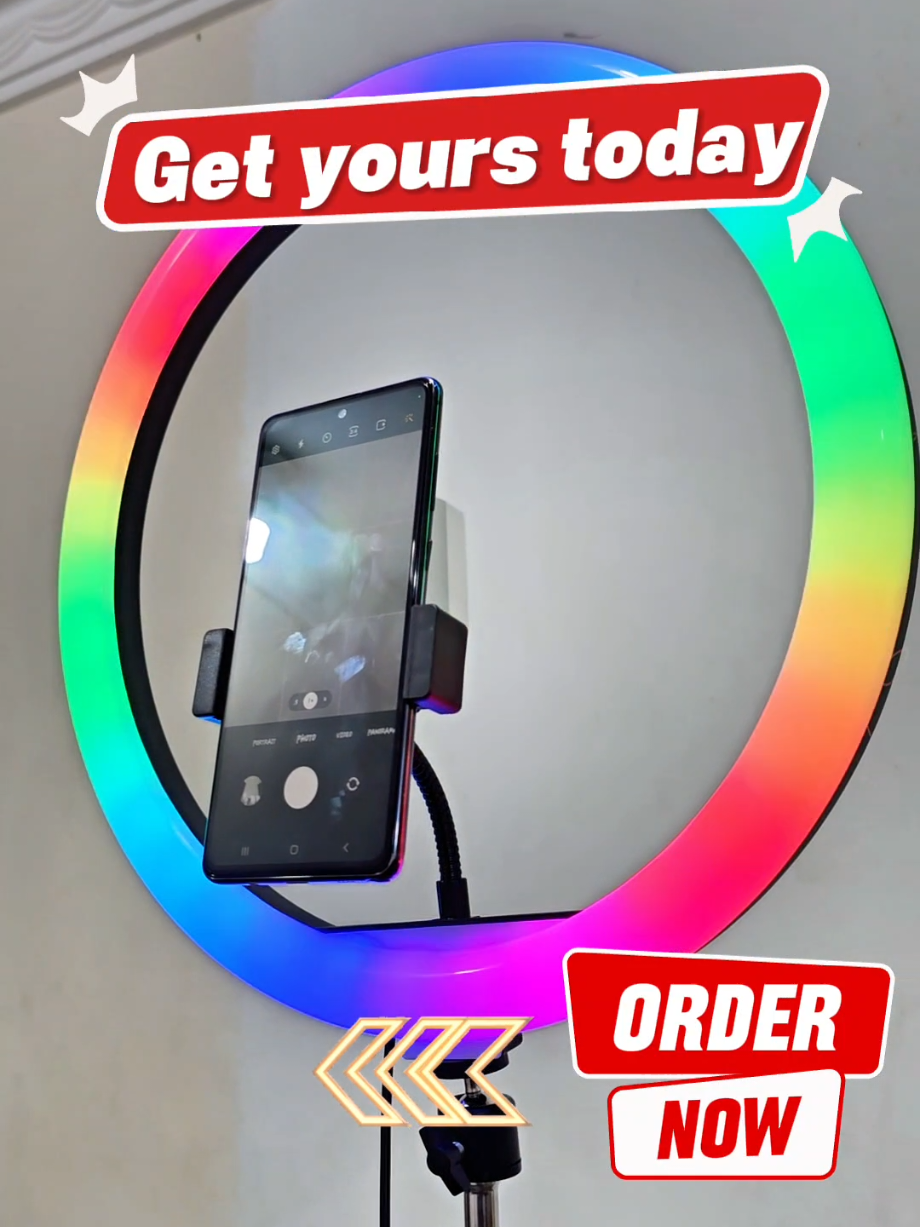 RGB Ring Light #rgbringlight #ledringlight #fyp #fypage #qcshoppingmall #tiktokmalaysia #ringlight #tripod #tripodmurah #tripod210cm #viralproducts #viralvideo 