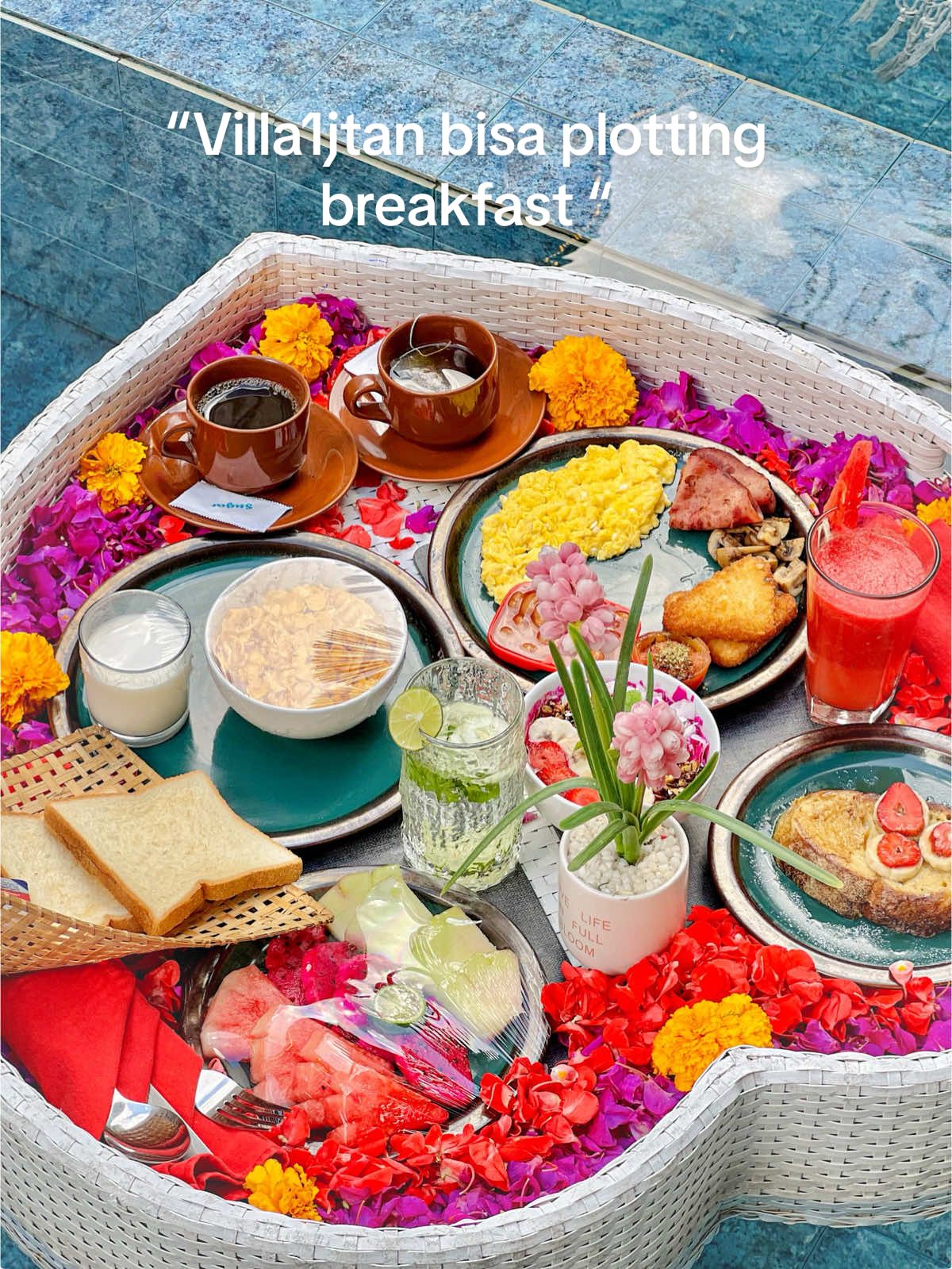 Villa cuman 1jtan bisa plotting breakfast di seminyak #jelajahhepi #bali #seminyak #hotelseminyak #villaseminyak 