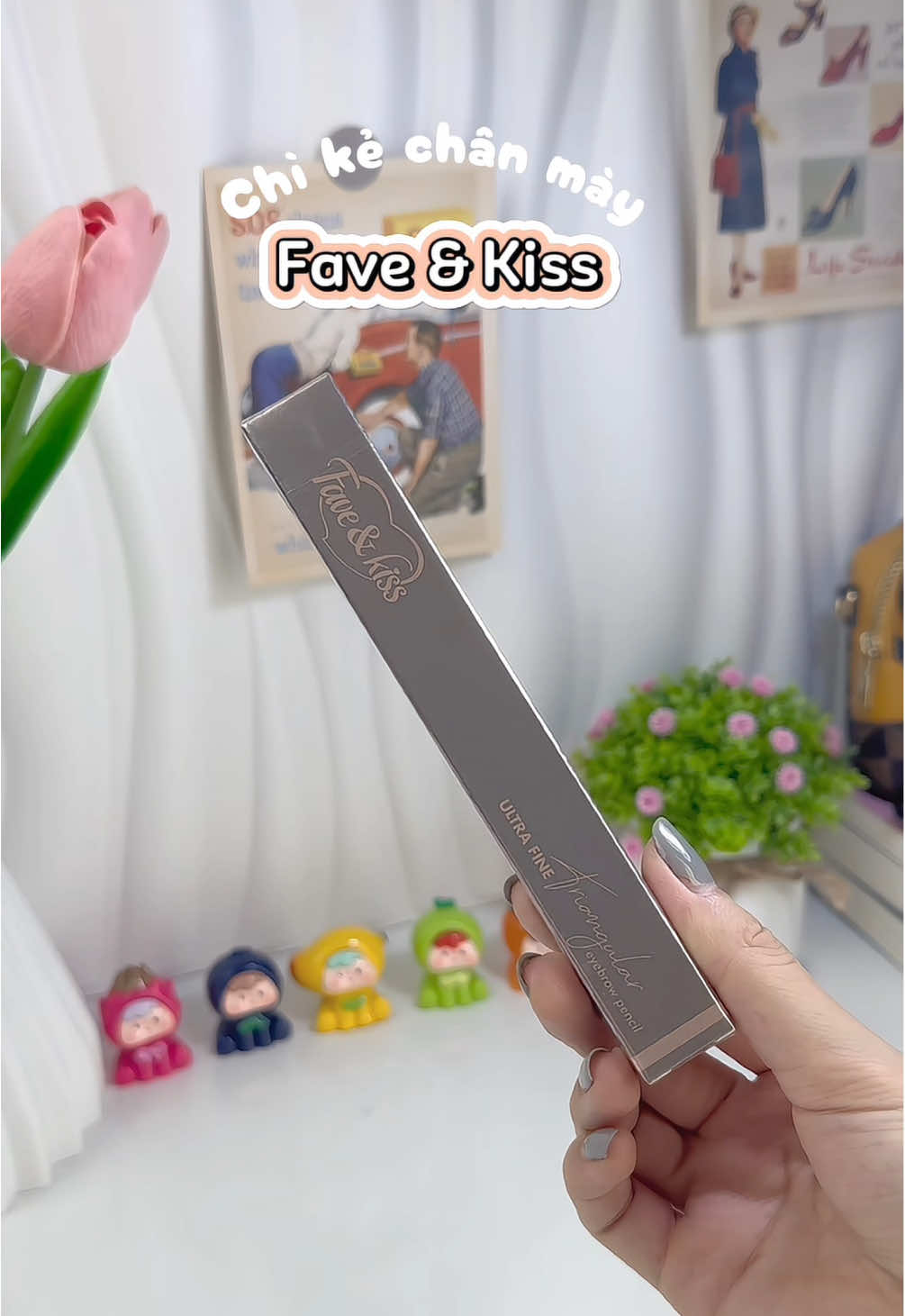 Chì kẻ chân mày Fave & Kiss💋 #moccriviu #unbox #review #domakeup #chikelongmay #favekiss #lamdep #xuhuong #viral #trend #fyp 