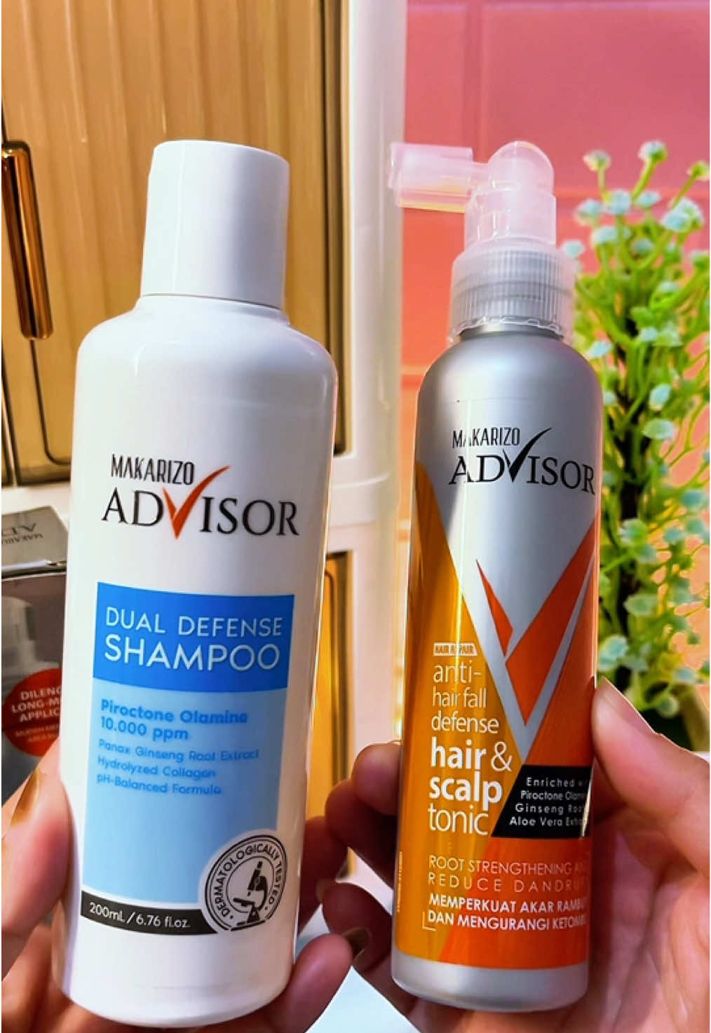 gegara shampoo advisor dan hair tonic makarizo ini nih, rambut makin lebat dan sehat. shampoo advisor makarizo bisa membantu mengurangi kerontokan rambut dan mengurangi ketombe. hair tonic makarizo membantu menguatkan akar rambut dan bisa untuk penumbuh rambut. #shampoomakarizo #shampoorambutrontok #hairtonic #penumbuhrambut #pelebatrambut 