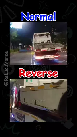 Mobil Towing (reverse+subtitle) #fyp #reverse #lucu #meme 
