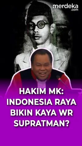 Hakim MK Arief Hidayat menilai WR Supratman bisa jadi orang terkaya jika aturan hak cipta mengatur kompensasi atas lagu nasional seperti Indonesia Raya. Hal itu disampaikan dalam uji materi UU Hak Cipta di sidang MK. #Merdekadotcom #WRSupratman #IndonesiaRaya #UUMK #HakCipta #MK #MahkamahKonstitusi #17Agustus #LaguKebangsaan #UUHakCipta #HakimMK #MahkamahKonstitusi #AriefHidayat #Menilai #WRSupratman #Bisa #Menjadi #Orang #Terkaya #Jika #Aturan #HakCipta #Mengatur #Kompensasi #Atas #laguNasional #Seperti #IndonesiaRaya #UjiMateri #beritaviral #fyp