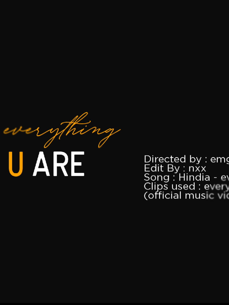everything u are #hindia 