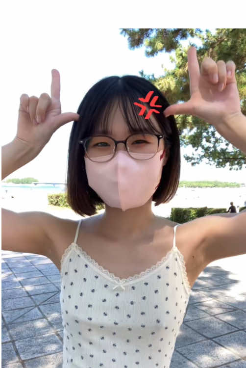 どっちが好き？ #fyp #メガネ女子 #無加工 