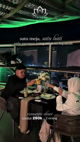 Karena yang istimewa pantas dirayakan dengan cara yang spesial 💫 Dinner romantis, pemandangan kota, dan kamu 📆 Book now, slot terbatas tiap minggu! 💌 +62 821-3880-8088 / ig : teratai_pwt #DiTeratai #TerataiCafe #MenaraTeratai #CafeEstetik #TerataiRooftop #fyp #CoupleVibes #HiddenGems #MenaraTerataiPurwokerto #CafeAesthetic #CoupleVibes #CafePurwokerto #WisataPurwokerto #RekomendasiCafePurwokerto #WeekendDiPurwokerto #BirthdayDinner #DinnerPurwokerto #RomanticDinnerPurwokerto