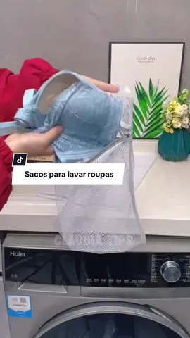 Kit com 5 Sacos para lavar roupas.