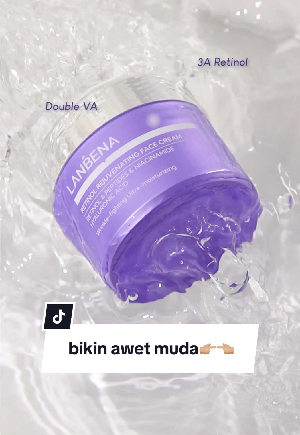 THIS IS YOUR SIGN BUAT MULAI PAKE SKINCARE ANTI-AGING! 🫶🏻✨   —————   @lanbena.beauty Retinol Rejuvenating Face Cream bantu lawan tanda penuaan dini dalam 28 hari! 💟   teksturnya ringan, nyaman buat pemula, dan formulanya bantu boost produksi collagen yang berkurang seiring usia 🥲 makin dipake rutin bikin kulit terasa lebih kencang, garis halus memudar, dan menyamarkan noda hitam di kulit!   di usia kamu sekarang, udah mulai upgrade skincare juga belum? 😚   #TrueAgingTrulyRadiant #skincareroutine #skincareviral #skincaretips #nightskincareroutine 