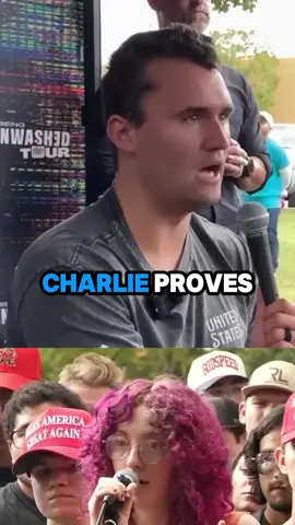 Watch How Charlie Proves A Liberal Wrong ❌🇺🇸