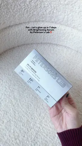 Brighten your skin in 7 days‼️ @Peterson's Lab.my  #petersonslab #vclightbulb #vitamincserum #brighteningserum #vitaminc #dullskin #darkspots #acnemarks 