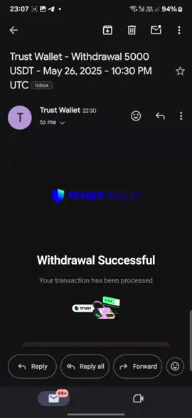 trustwallet email proof added to allproofs.xyz#allproofs #toolzdaddy #cashout #flashemail 