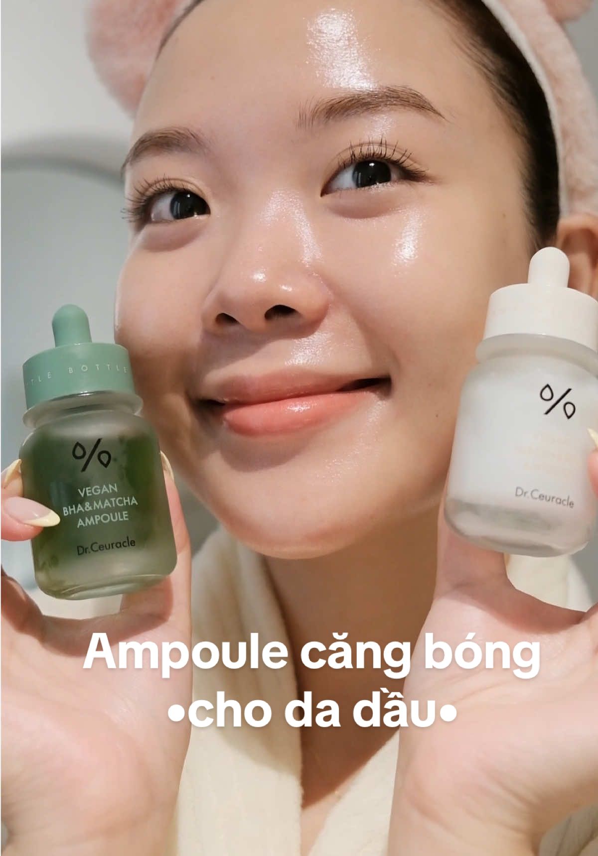 Các bước: 1. Tẩy trang, rửa mặt 2. Toner làm dịu, cân bằng ẩm 3. Ampoule BHA (sáng) Ampoule Nia Gạo (tối)  Xong gùi hihiiiii    Bồ nào da dầu muốn bắt đầu dùng BHA và Niacinamide thì thử bộ đôi này dịu nhẹ mà dưỡng đa nhiệm nè #phgkin #skincare #goclamdep   #drceuracle #veganniacinriceampoule #veganbhamatchaampoule #3BrothersMedia 
