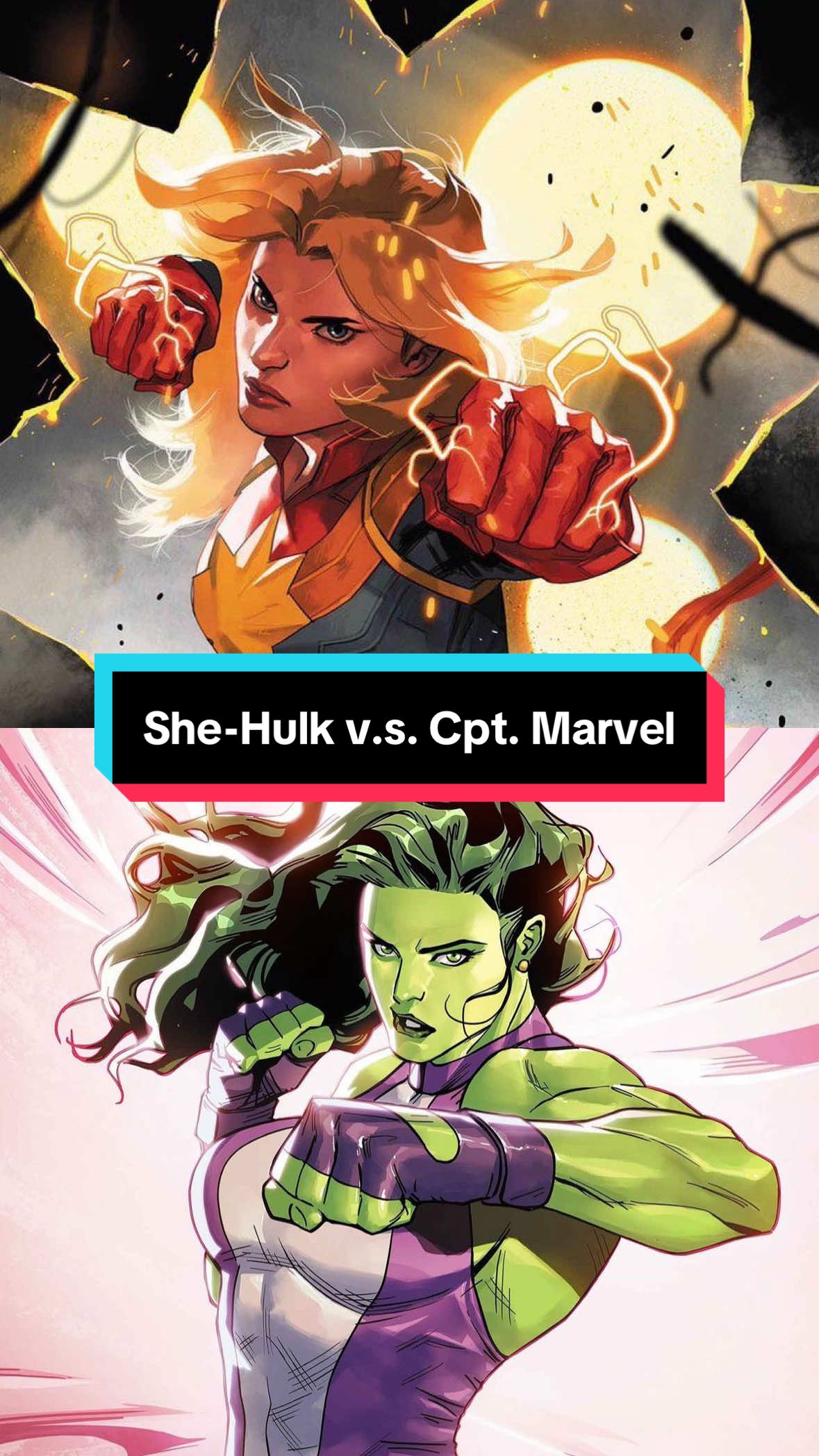 So who wins? Gamma-powered ground-and-pound… or cosmic-powered air superiority? #S#SheHulkC#CaptainMarvelM#MarvelVersusF#FYPE#ExplorePageC#ComicBattlesP#PowerShowdownM#MarvelDebateG#GammaVsCosmicS#StrongestWomanInMarvelM#MarvelHeroesS#SuperheroClashWhoWins