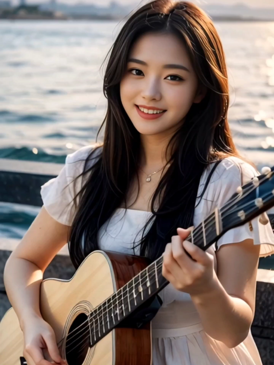 🎵潮の香り #guitar #ギター女子 #aigirl #ai美女 #fyp.