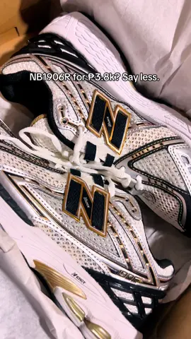 Been wanting this since Queen of Tears. Now mine. 🫶🏻👟💸 💕😁#NB1906R #Newbalance #shopeesale #fyp #foryoupage #sneakers #shoeunboxing