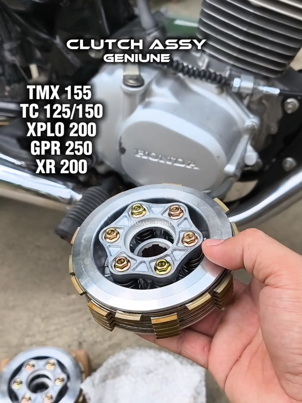 Improve performance for this replacement 🔥🔥#GENIUNE CLUTCH ASSEMBLY for #tmx155 #tc125 #xplo200 #gpr250 #xr200 #clutchassembly #motorcycle 