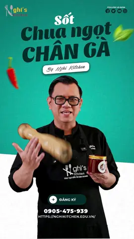 Sốt chua ngọt trộn chân gà #Đầu_bếp_Quốc_Nghị 