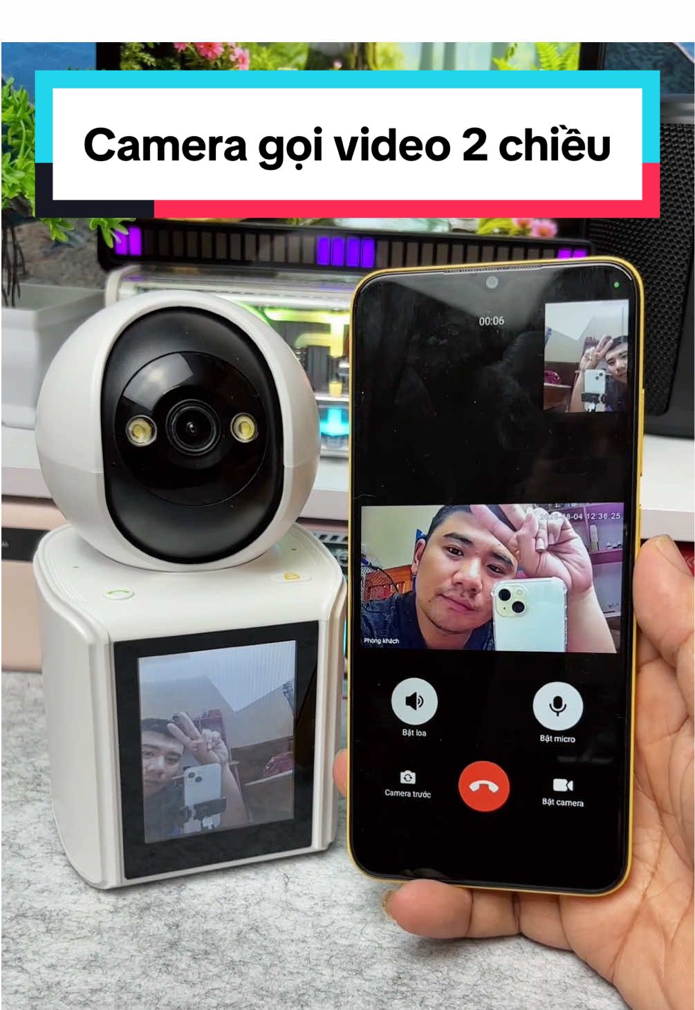 Camera có màn hình hỗ trợ gọi video 2 chiều #cameragiamsat #cameraanninh #cameragoivideo #cameragoivideo2chieu #cameradamthoai2chieu 