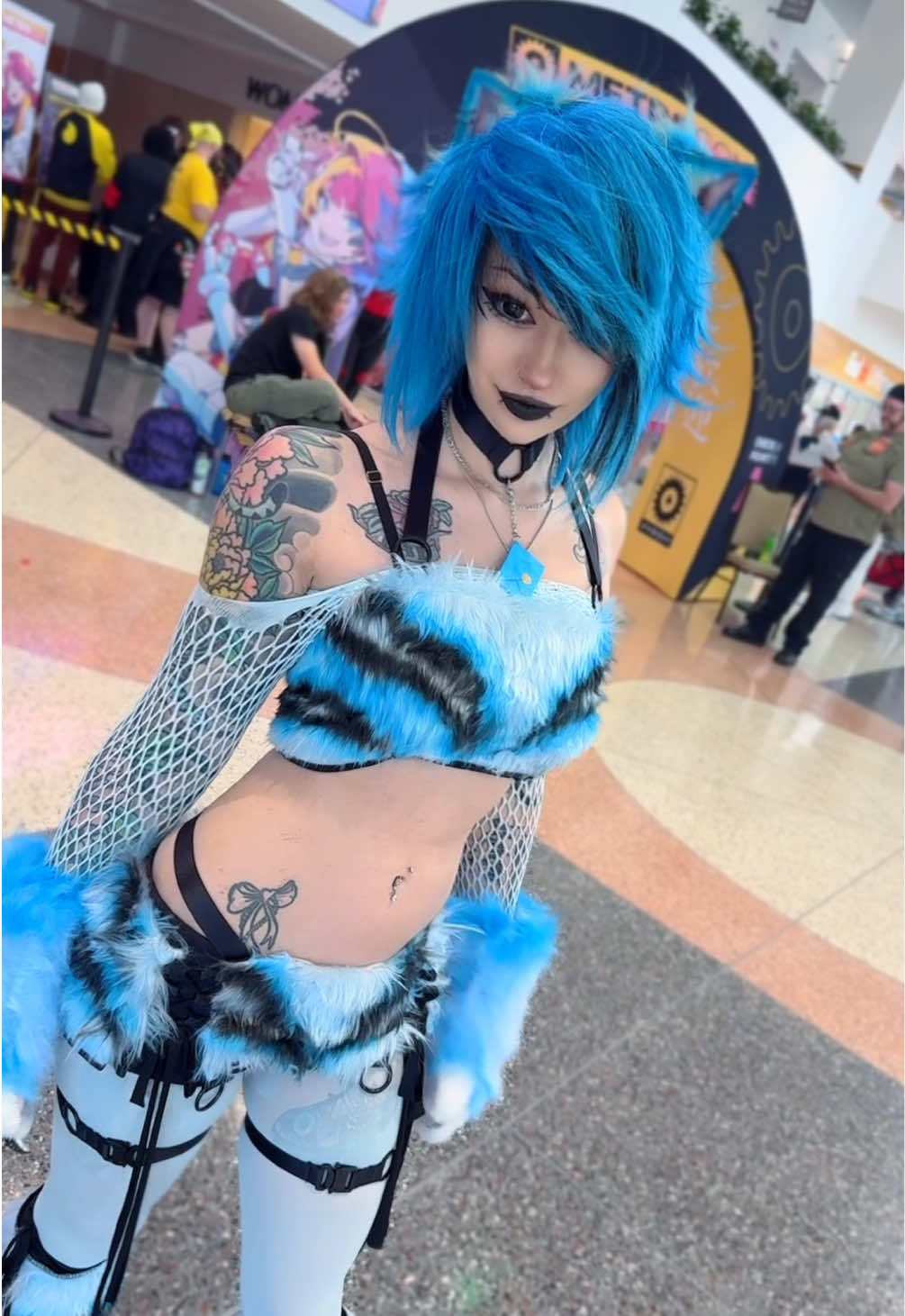 Metrocon 🖤 #goth #emo #catgirl #tattoos  