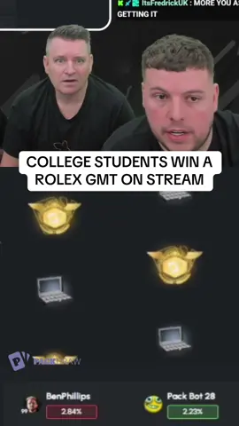 COLLEGE STUDENTS WIN A ROLEX GMT ON STREAM #kickstreaming 