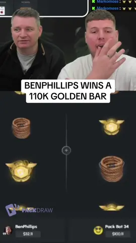 BENPHILLIPS WINS A 110K GOLDEN BAR #kickstreaming 