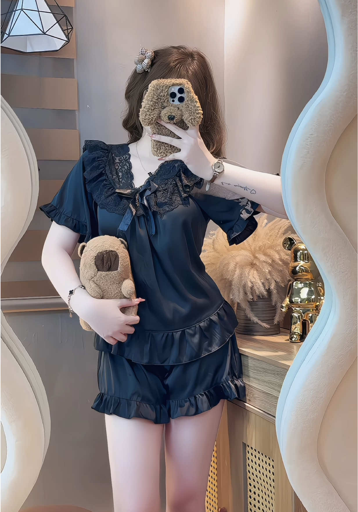 Bộ  mặc nhà xinh iu #xuhuong #bomacnha #bomacnhaxinh #bongutieuthu 